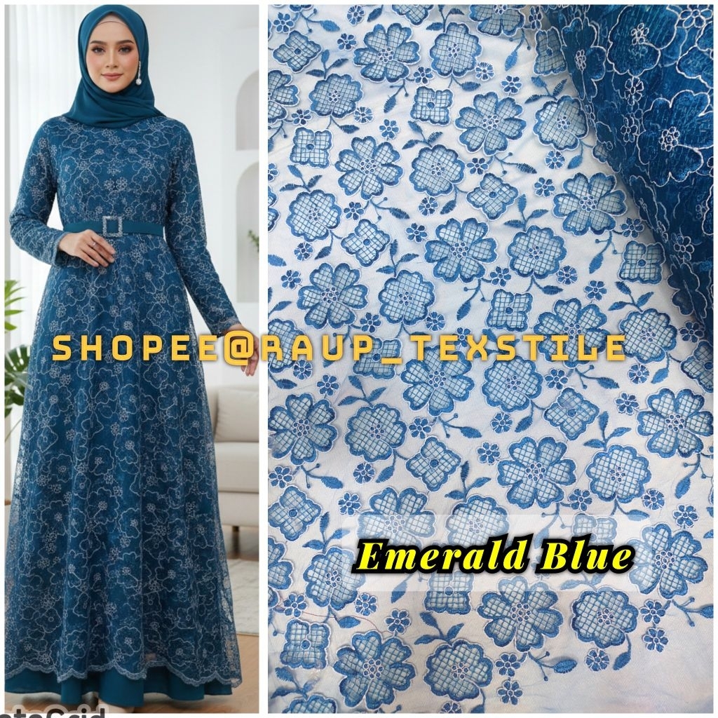 Kain Tile Etnik / Tile Etnik Sapto / Bahan Brokat Premium