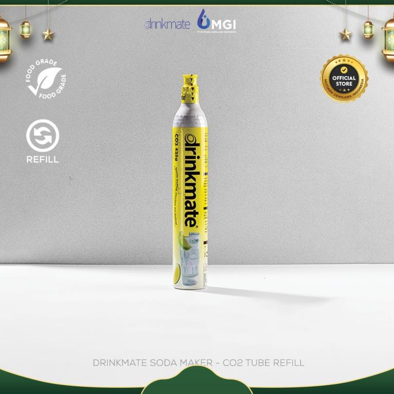 Mutiaragemilang.id Refill Tabung CO2 Sodamaker Drinkmate, ISI ULANG Tabung Gas Alat Pembuat Soda
