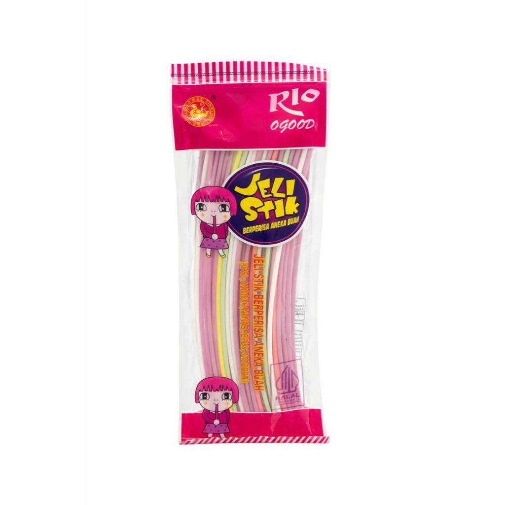 Jeli Stik Aneka Rasa Buah Snack Jadul 1 bks isi 50 stik Chen Liang Ji Yogurt Panjang