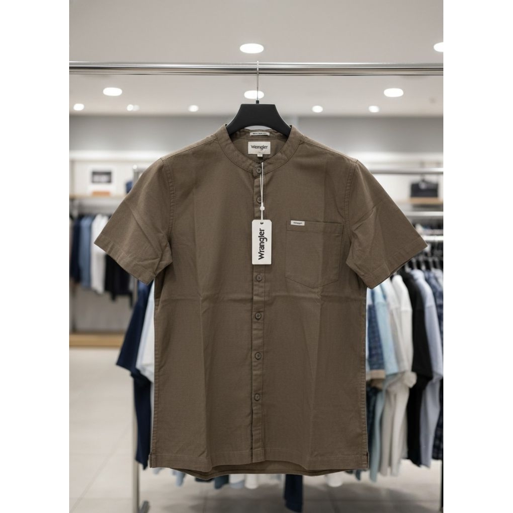 Kemeja Koko Wrangler Lengan Panjang Dan Lengan Pendek Original Baju Koko Polos Kerah Shanghai
