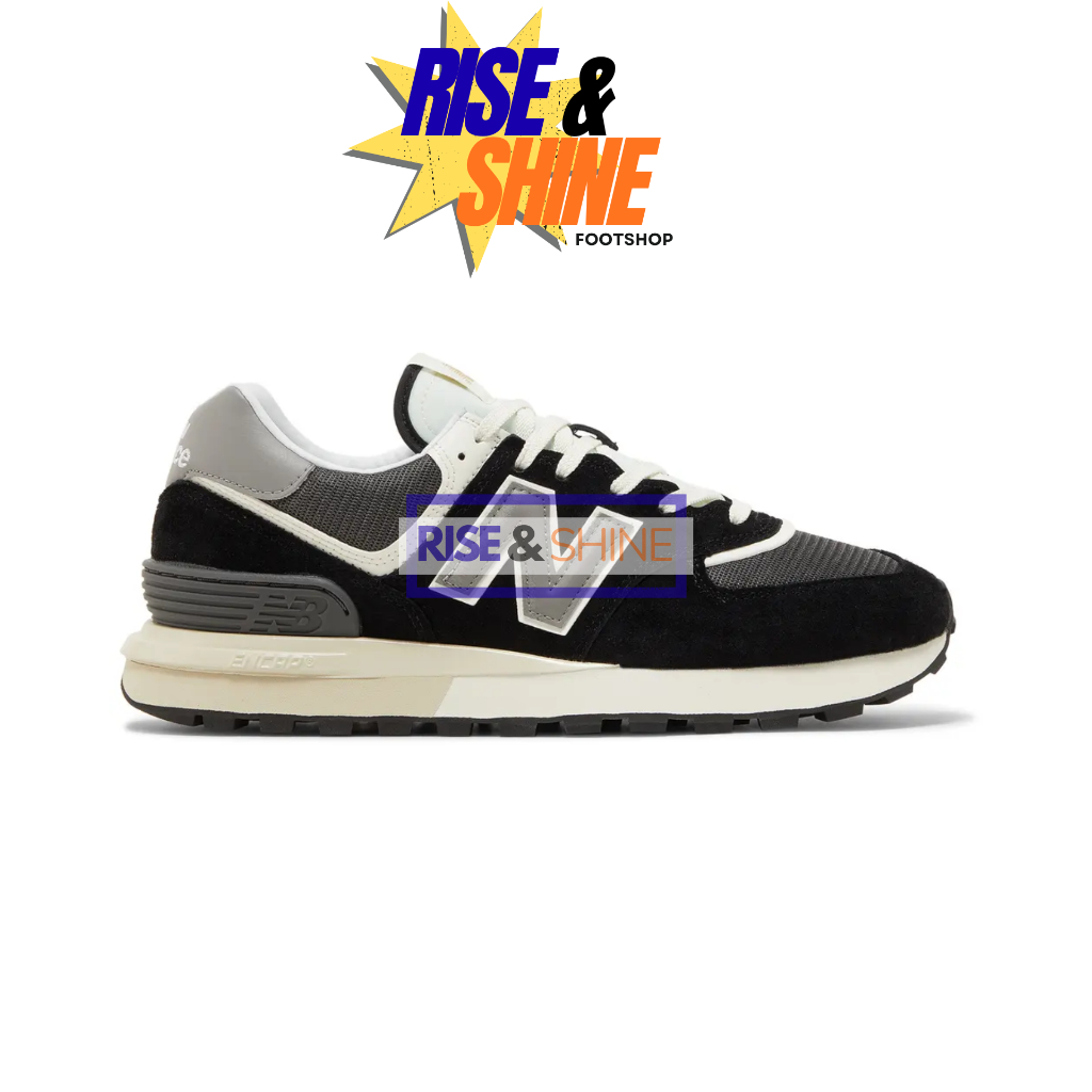Sepatu NB 574 Legacy Black Marblehead
