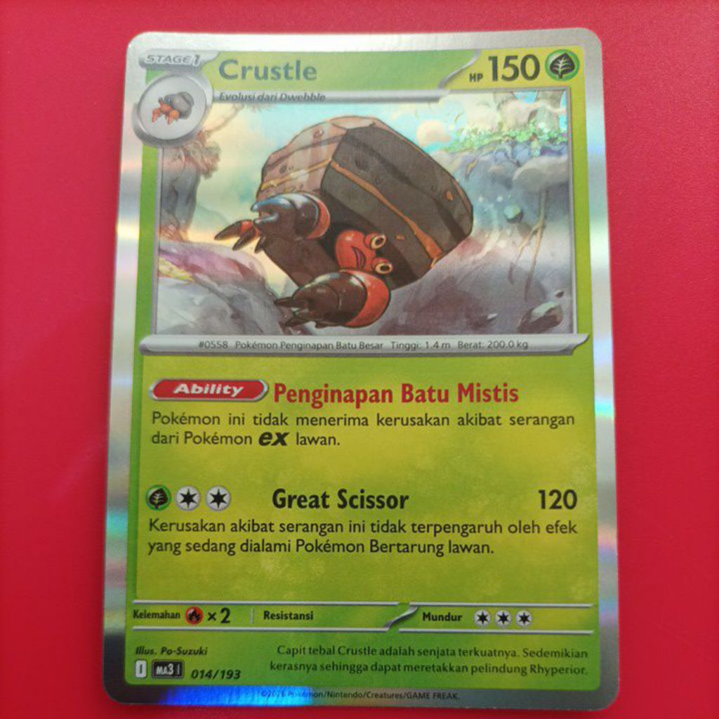 TCG kartu Pokemon indonesia Crustle
