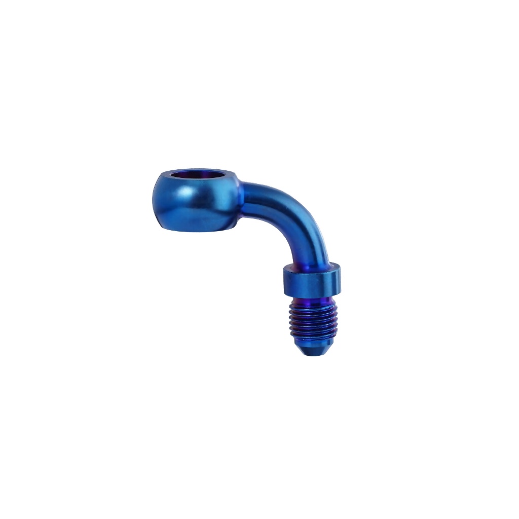 Banjo Fitting TDR Titanium Blue Stainless Steel