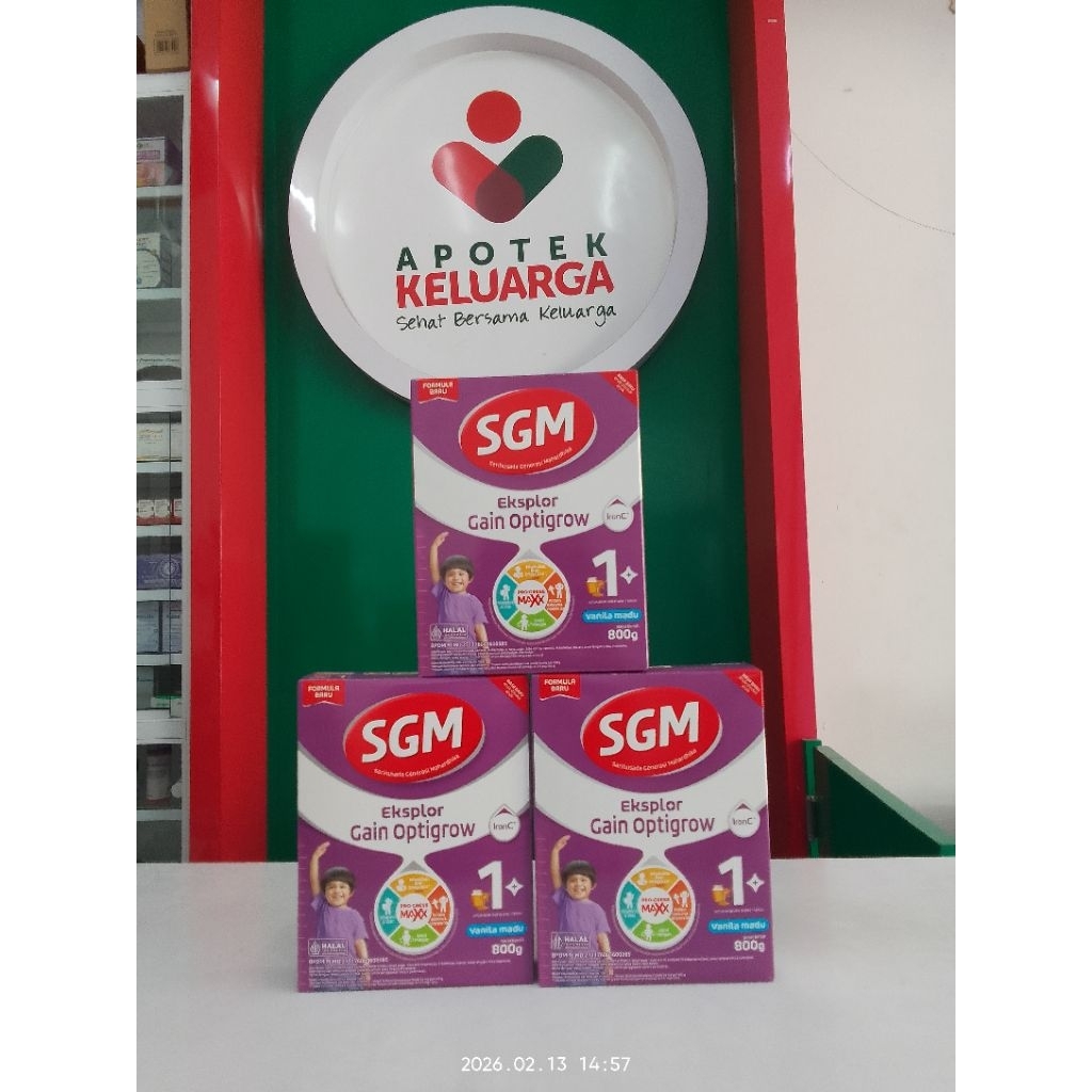 [LANGSUNG KIRIM] Sgm Eksplor Gain Optigrow 1 Plus Vanila + Madu 400gr & 800 gr#SUSU FORMULA BAYI DAN