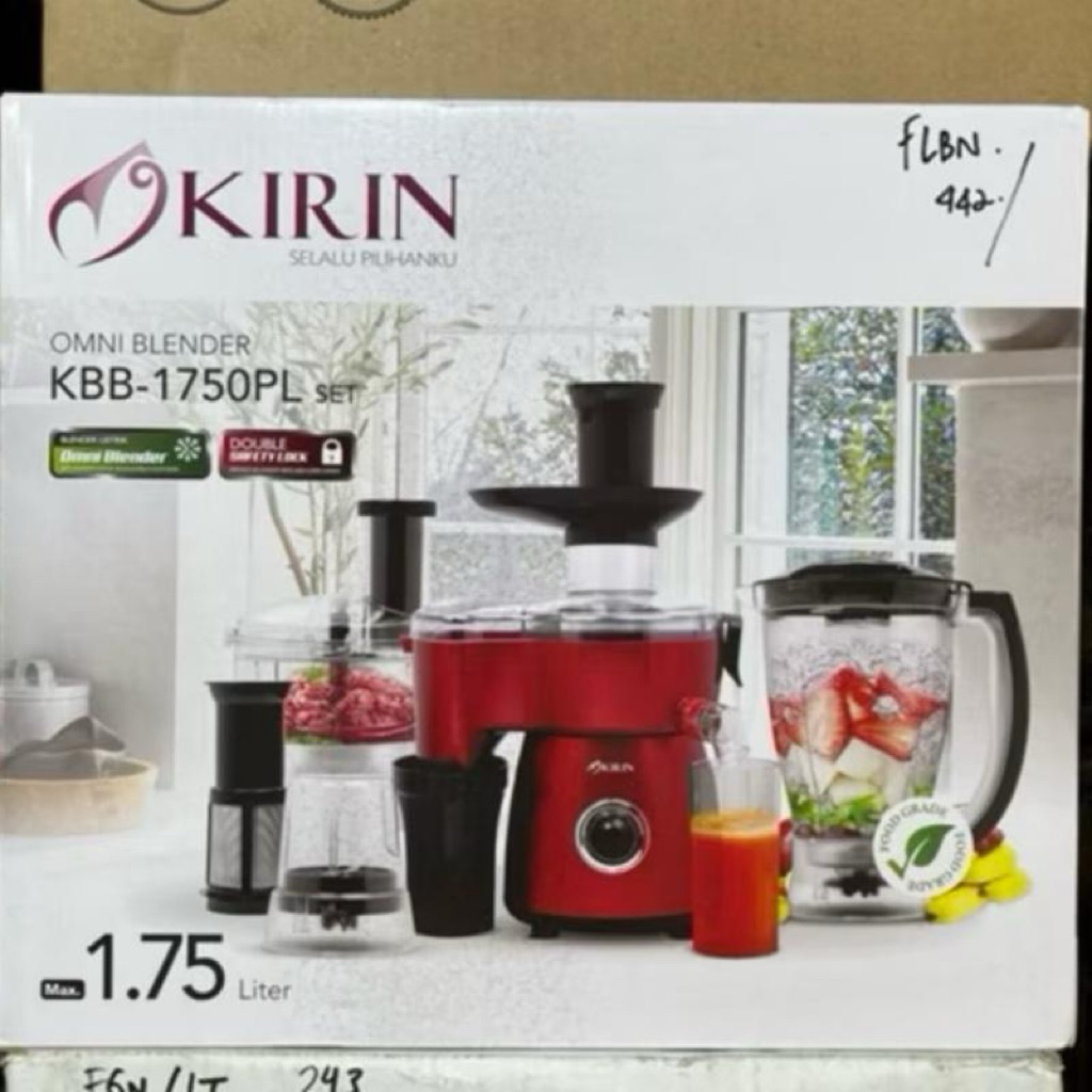 OMNI BLENDER KIRIN KBB 1750 PL - JUICER KIRIN 4IN1 - BLENDER KIRIN 4IN1 - KIRIN JUICER BLENDER LOW W