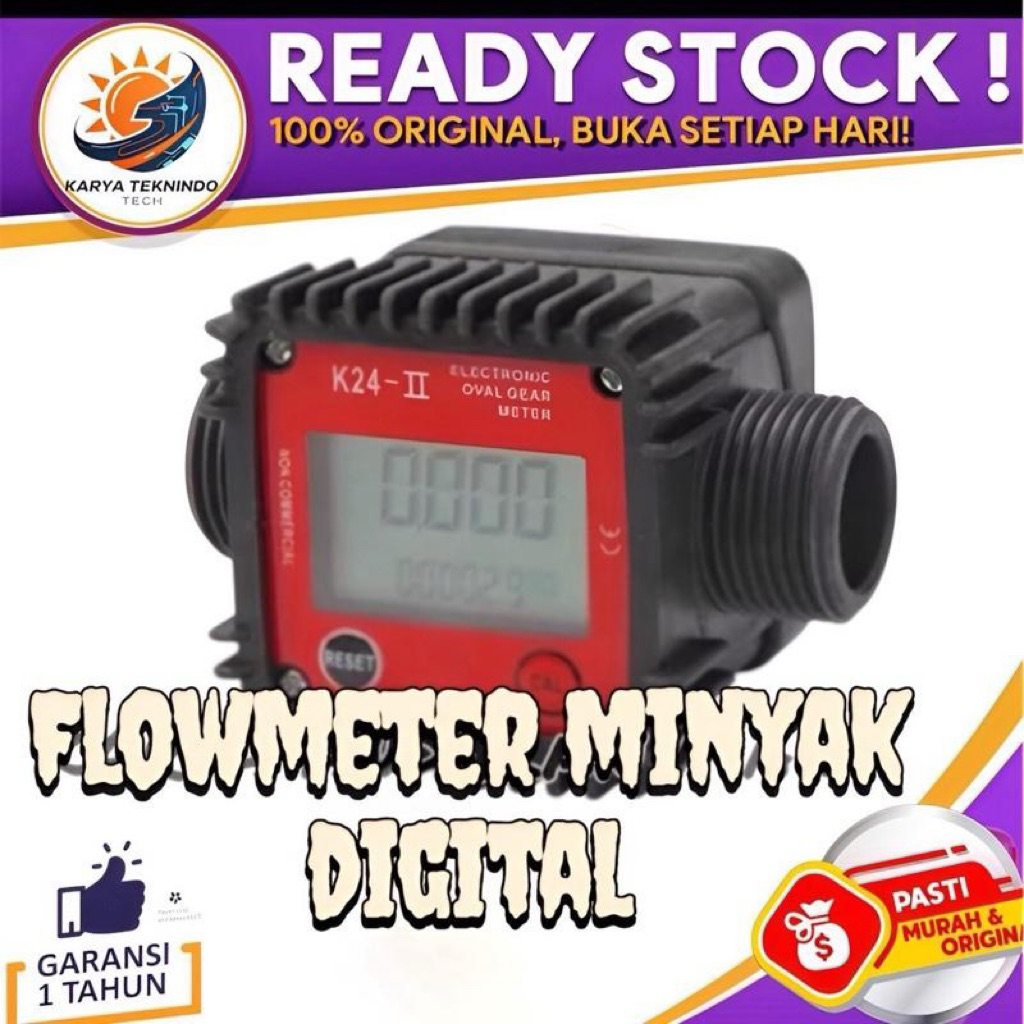 Flow meter minyak digital Flow meter solar digital derat 1 inch