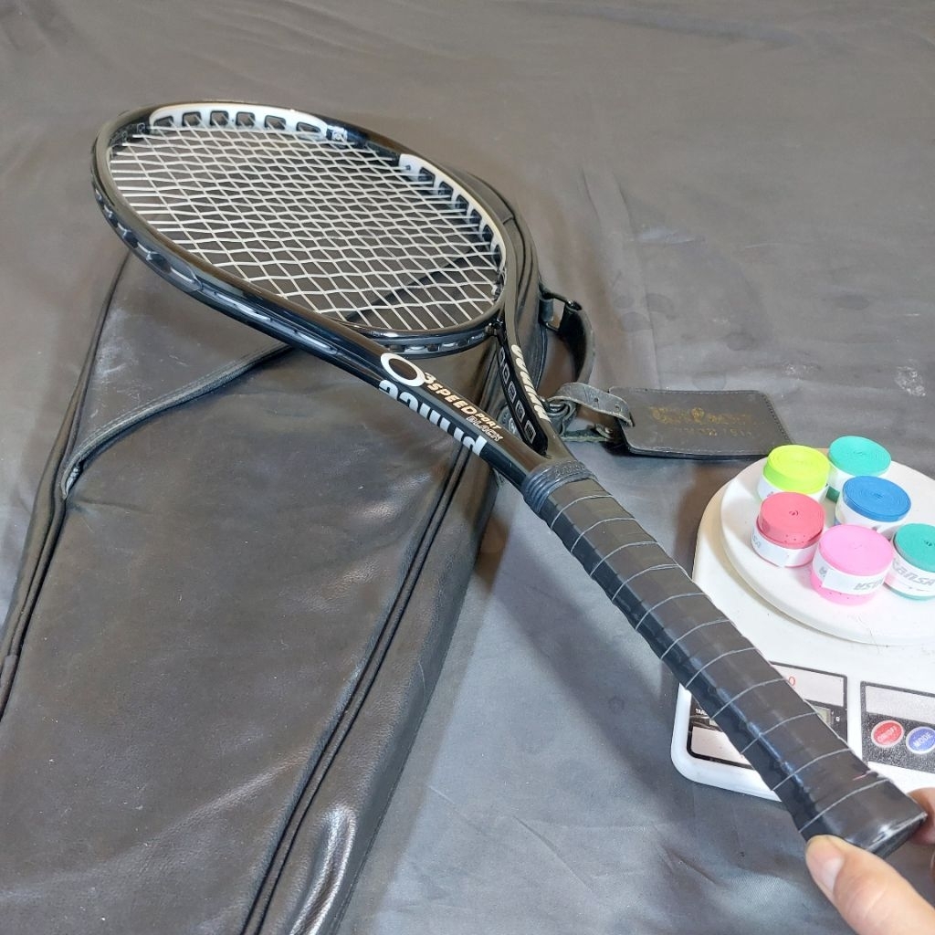 RAKET TENIS ORIGINAL PRINCE O3 SPEED PORT BLACK BEKAS MASIH BAGUS