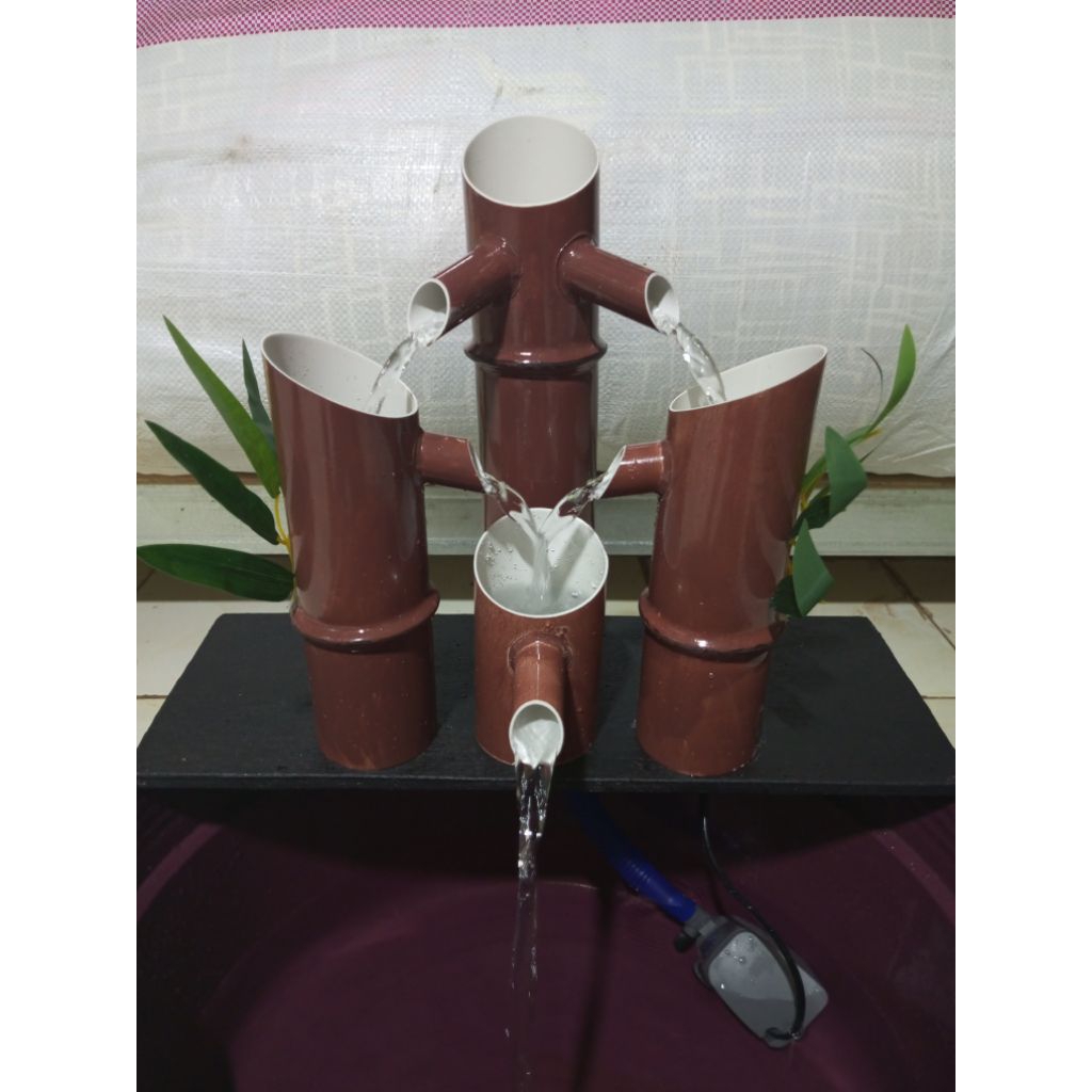 pancuran khusus aquarium model bambu