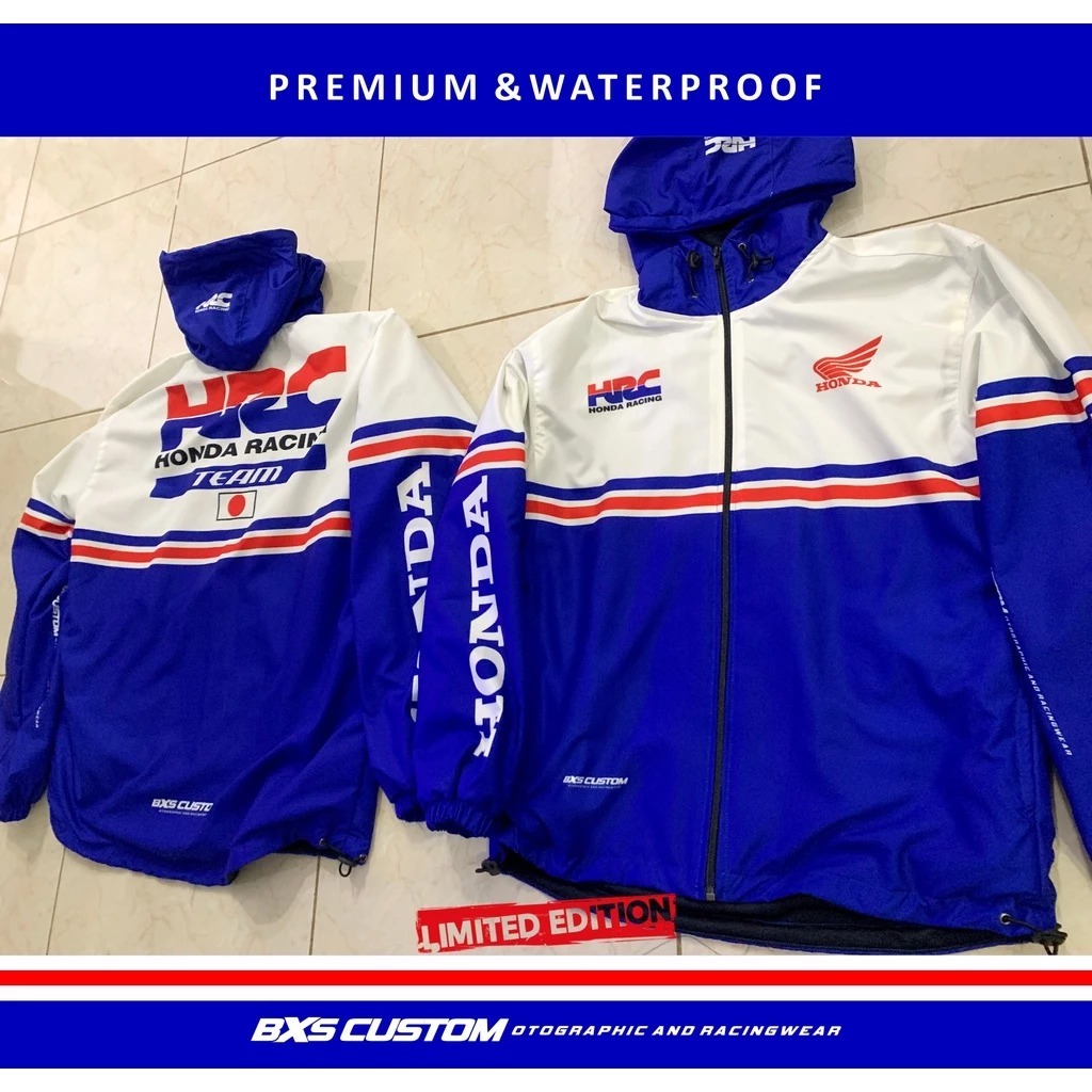 JAKET HONDA TEAM HRC JAKET MOTOR JACKET TOURING HOODIE SUNMORI