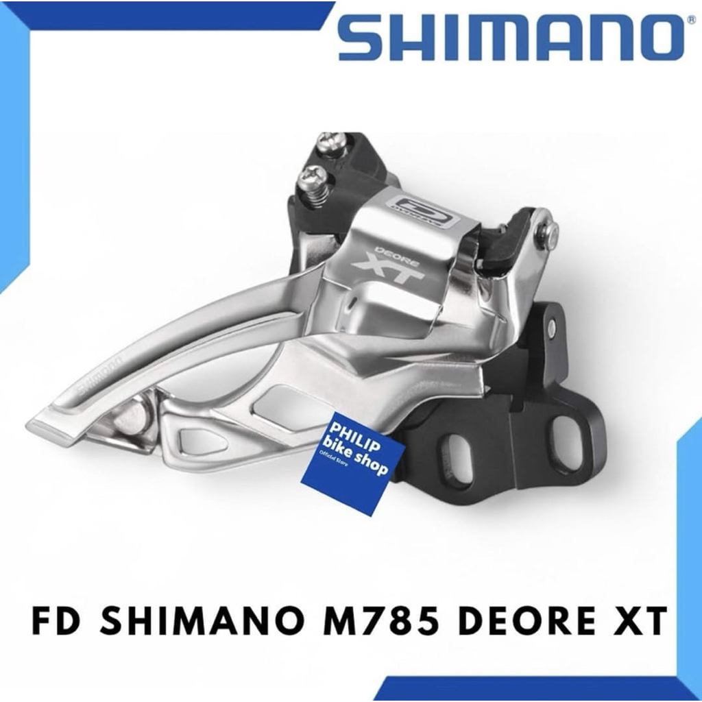 Front Derailleur FD Shimano Deore XT M-785 Dual Pull 2speed