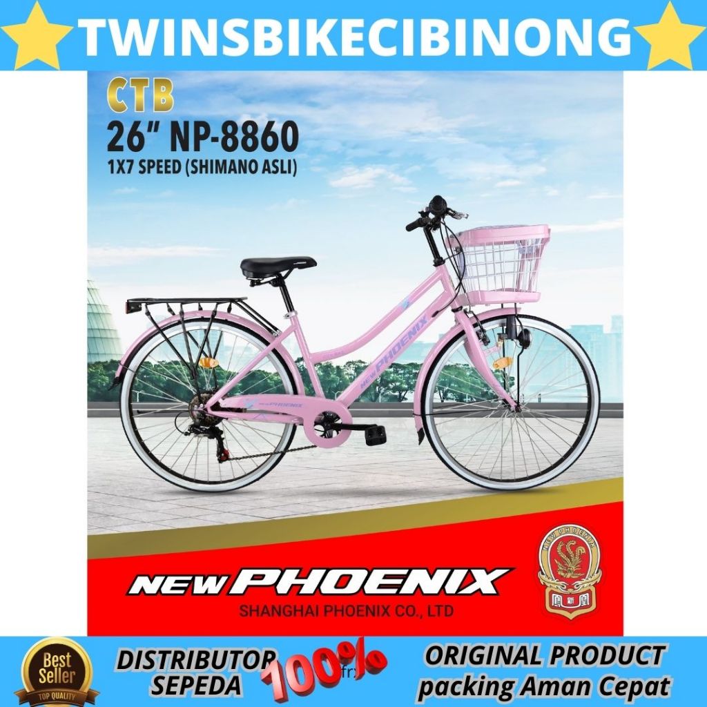 Sepeda Mini 26 Phoenix 8860 7Speed Shimano