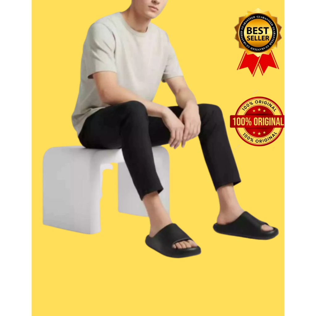Sanlie Sandal Pria Polos Sandal Slide Pria Sendal Polos Cowok Slipon Sendal Selop Cowok 535