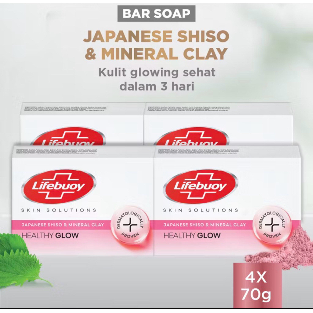 LIFEBUOY SABUN BATANG SOAP BAR JAPANESE SHISO 70G x 4 pcs