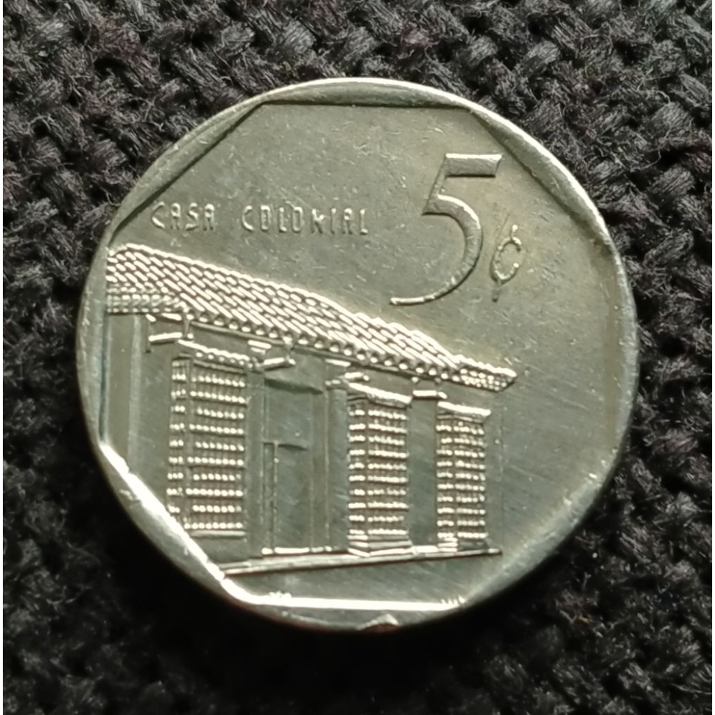 Koin Cuba 5 Centavos tahun 2000