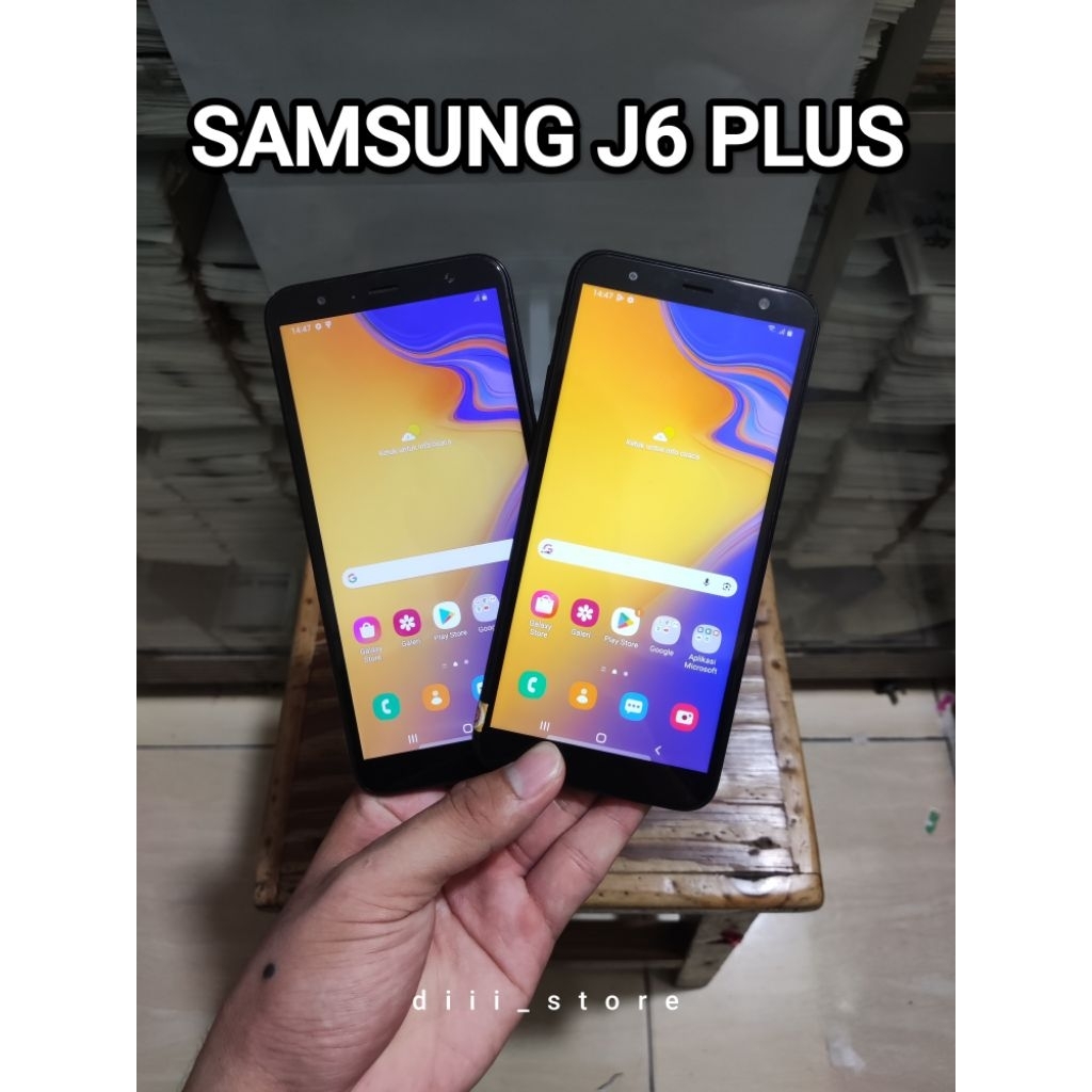 SAMSUNG GALAXY J6 PLUS 3/32 GB MINUS FINGERPRINT OF DUAL SIM 4G LTE SECOND NORMAL SIAP PAKAI