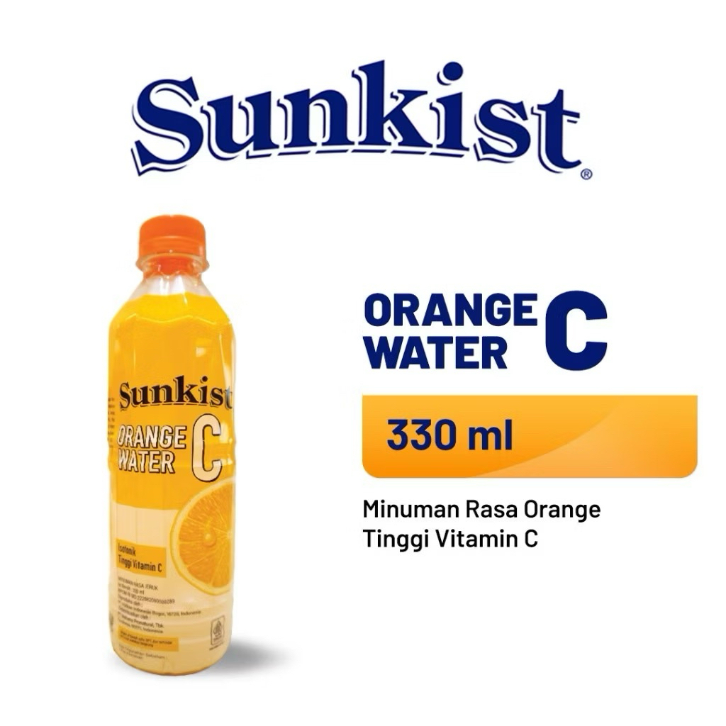 Sunkist Orange Water C 330ml - Isotonik Vitamin C
