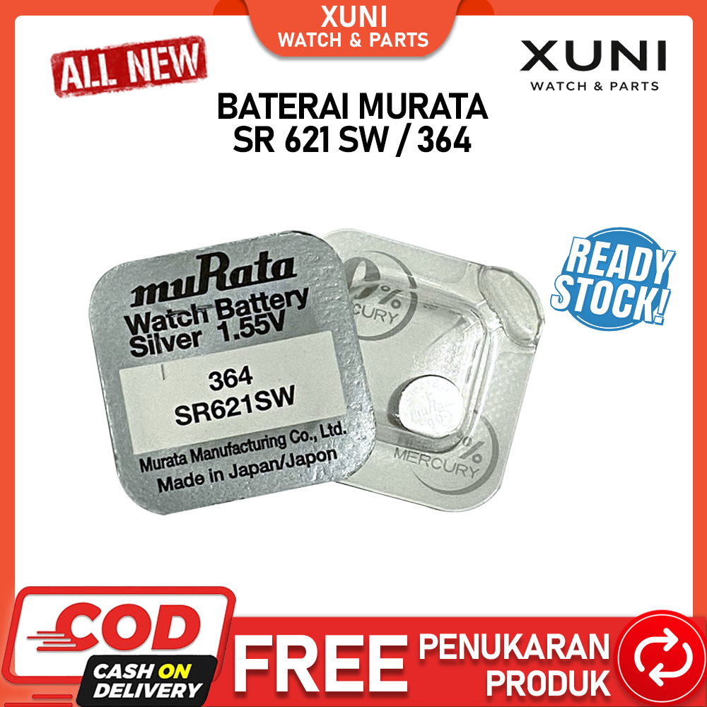 Baterai Batre Battery MURATA 364 SR621SW Original Jam Tangan SR621SW SR 621 621SW