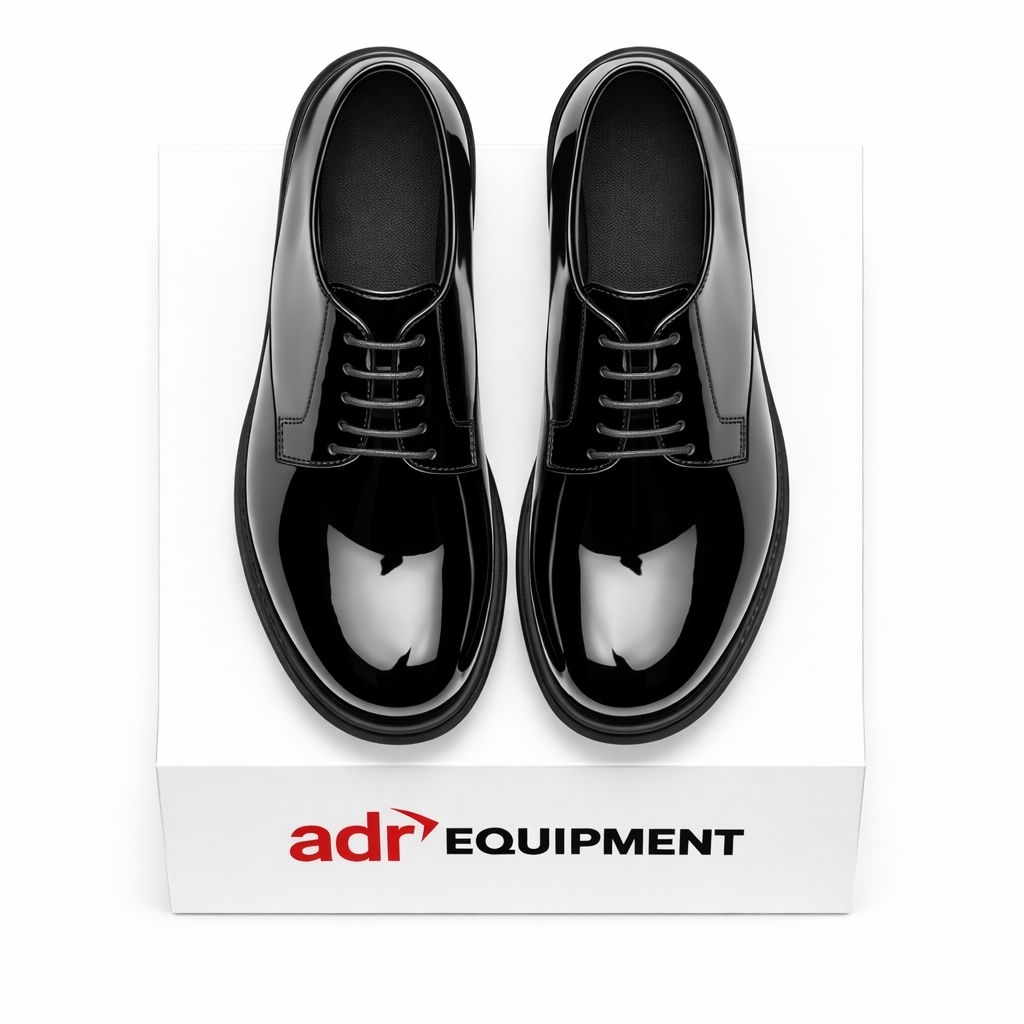 Sepatu PDH Dinas Harian Kulit Hitam Elegan | Sepatu Kerja Formal Pria | Cocok untuk Seragam PNS TNI 