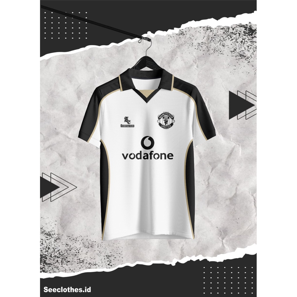 Jersey Seeclothes.id Baju Bola Retro MU AWAY 3rd 2001/2002