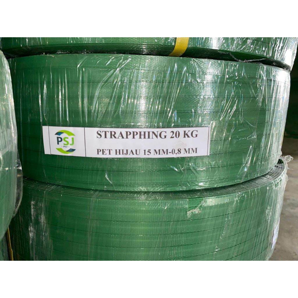 Tali stripping hijau original 15 mm x 0.8 mm Tebal & kuat 1kg