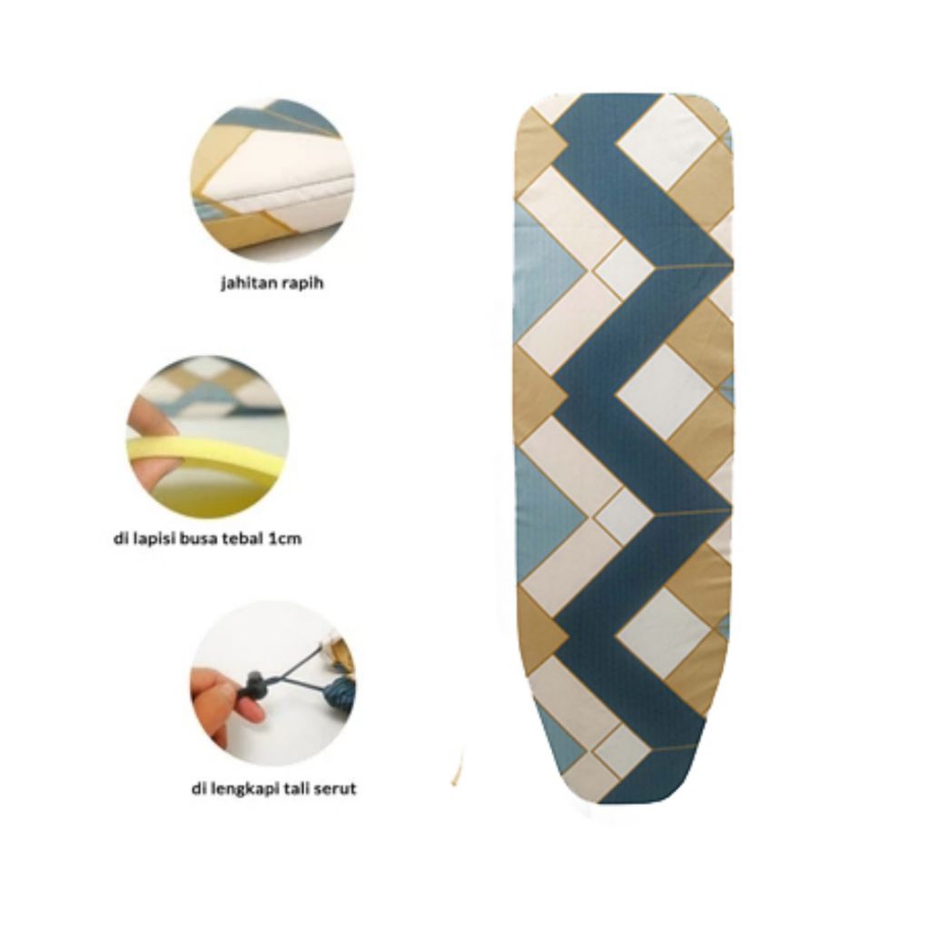Cover Serut/Meja Setrika Krisbow Papan Setrika Informa Ikea Storage Tebal Busa 1 cm Tanpa Meja