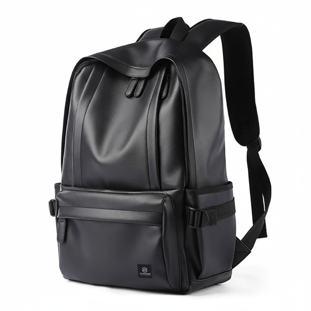 SLEEKMEN - NEW ARRIVAL  TAS KULIT EVANS - LEATHER BACKPACK -Tas Pria dan Wanita -Tas Punggung Kulit