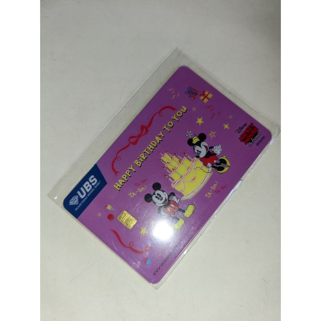 logam mulia emas UBS 0.1 gram Disney