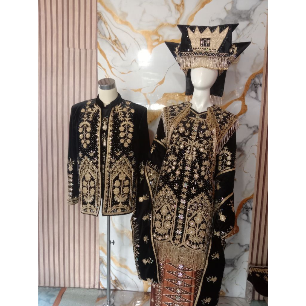 BAJU PENGANTIN ADAT MINANG PREMIUM FULL PAYET