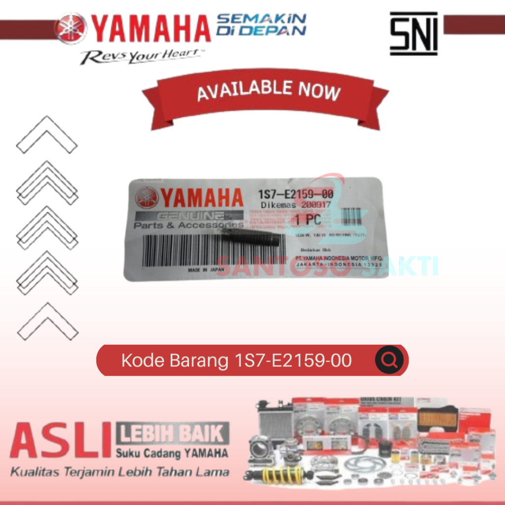 Baut Setelan Stelan Klep Jupiter MX Vixion ORIGINAL YAMAHA 1S7-E2159-00