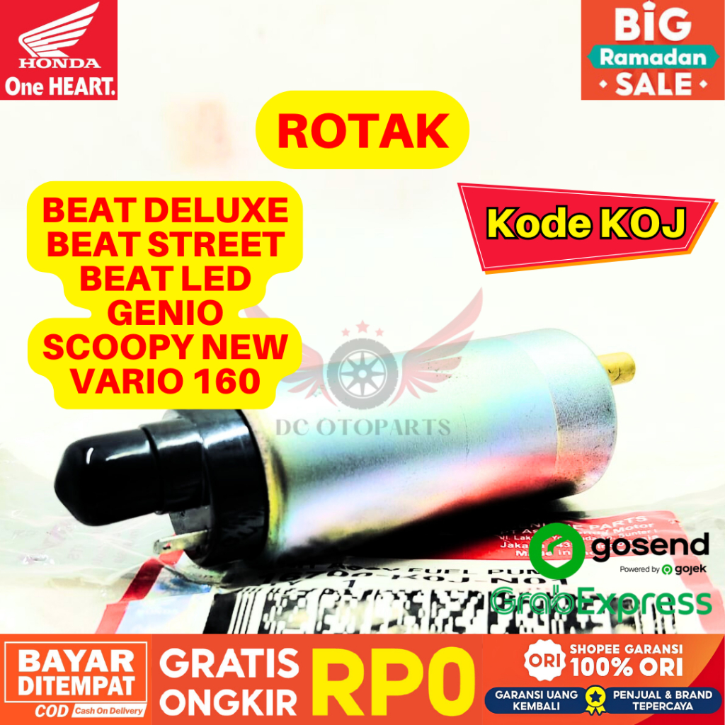 KOJ ROTAK DINAMO FUEL PUMP BEAT DELUXE ORIGINAL AHM HONDA, ROTAK ORIGINAL BEAT STREET, FUEL PUMP BEA