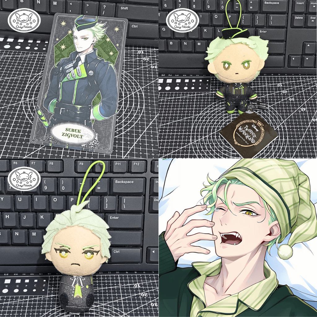 Twisted Wonderland Official Merch Diasomnia Arcana Card, Frame, Chimimoto & Mini Nui Sebek Zigvolt