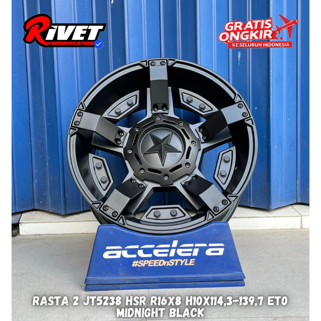 VELG MOBIL R16 HSR RASTA PCD 10X100-139,7 BUAT MOBIL RUSH TERIOS BRV CRV XTRAIL DLL PELEK RING 16