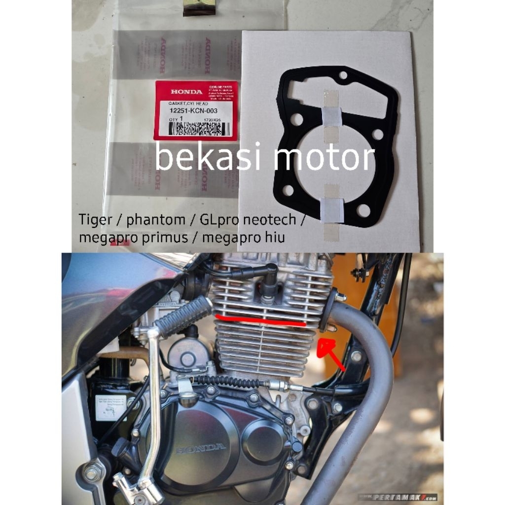 12251-KCN packing gasket cylinder head honda tiger / phantom / GLpro neotech / megapro hiu / megapro