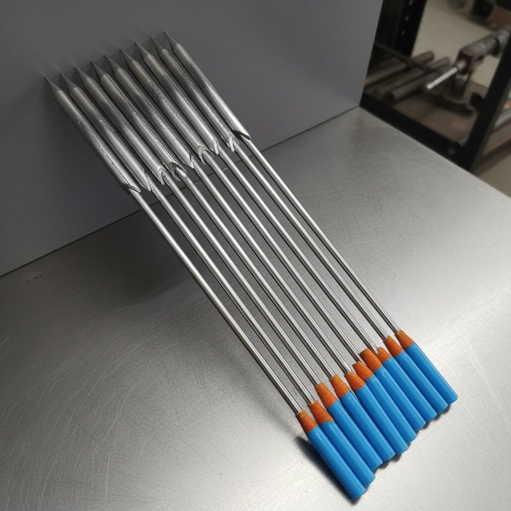 Paser Ikan 4mm logam Ruhit (Isi 10 Biji) 8cm-14cm