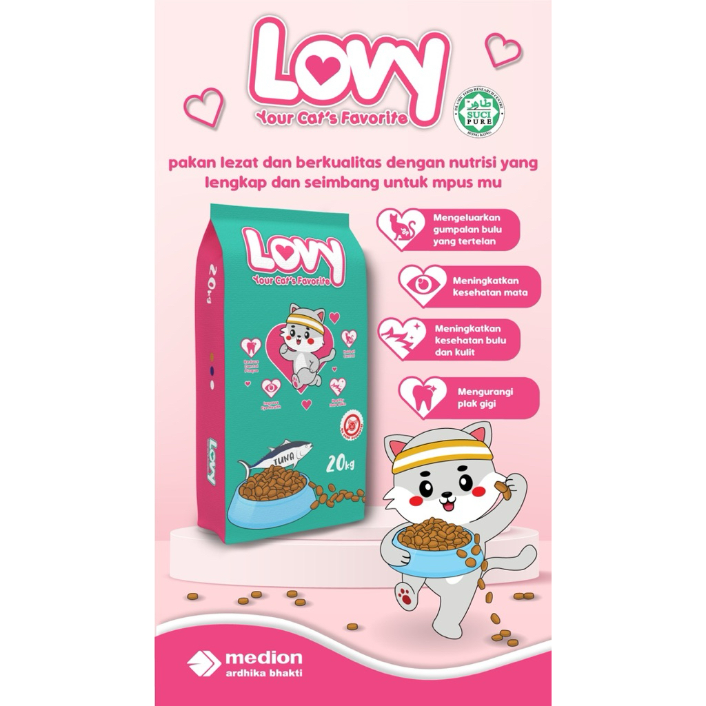 Lovy Makanan Kucing 1 Kg