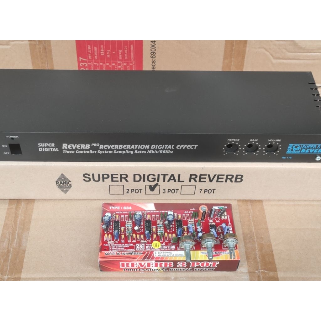 Kit Dan Box Echo Reverb 3 Potensio Effect
