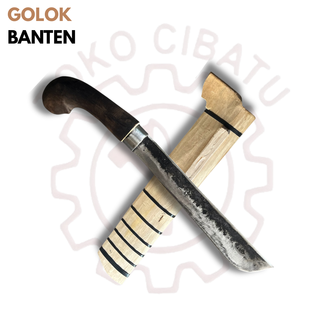 Golok Banten Asli Baja Per Super Tajam - Golok Kebun Tebas Kayu & Bambu