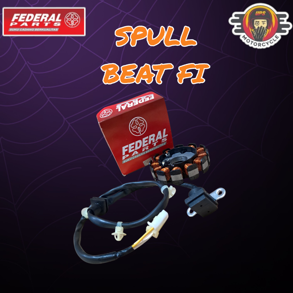 Spull Spul Spoll Sepul Assy Stator Set Pulser Federal Honda Beat FI Original ORI Asli