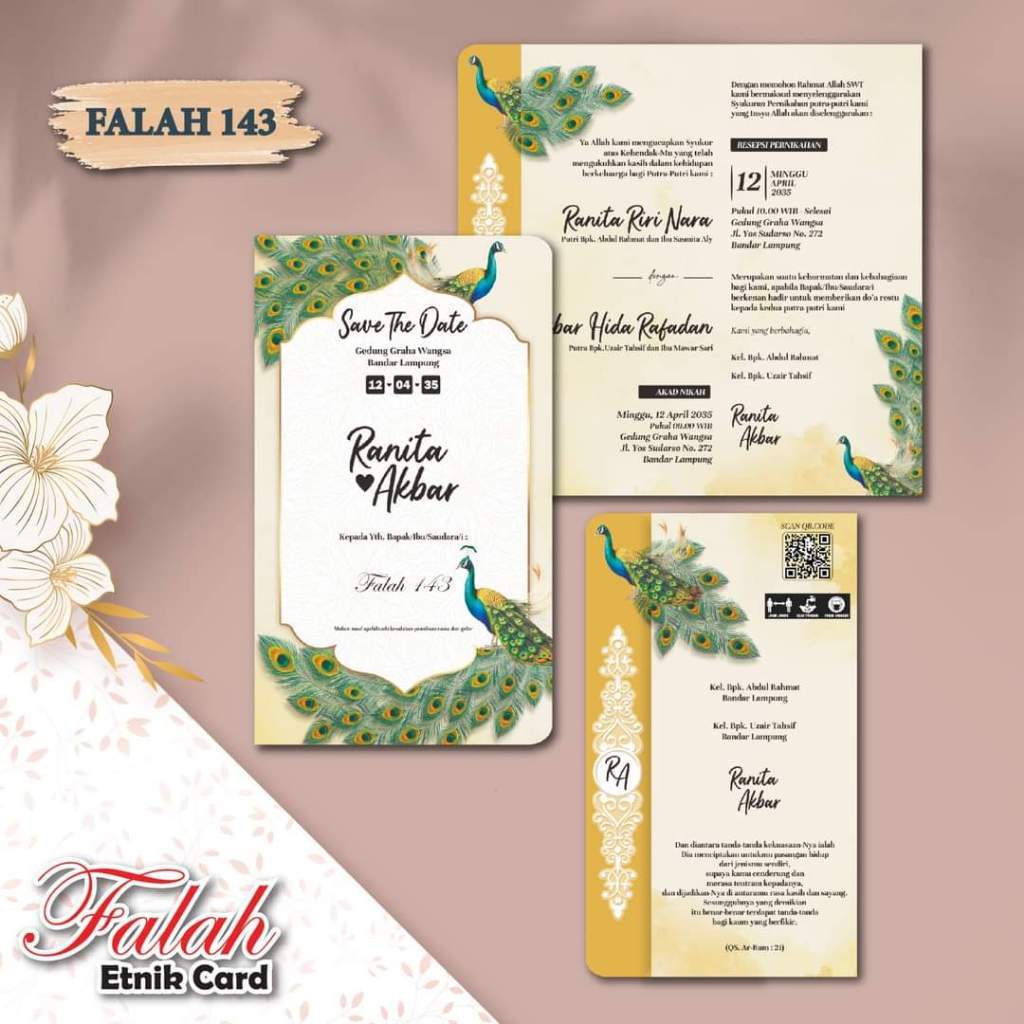 FALAH 143 - BLANKO UNDANGAN FALAH - BLANKO UNDANGAN MURAH