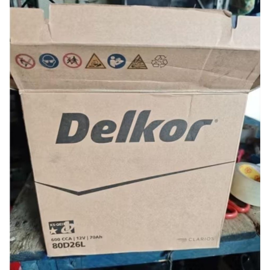 aki mobil delkor 80d26l