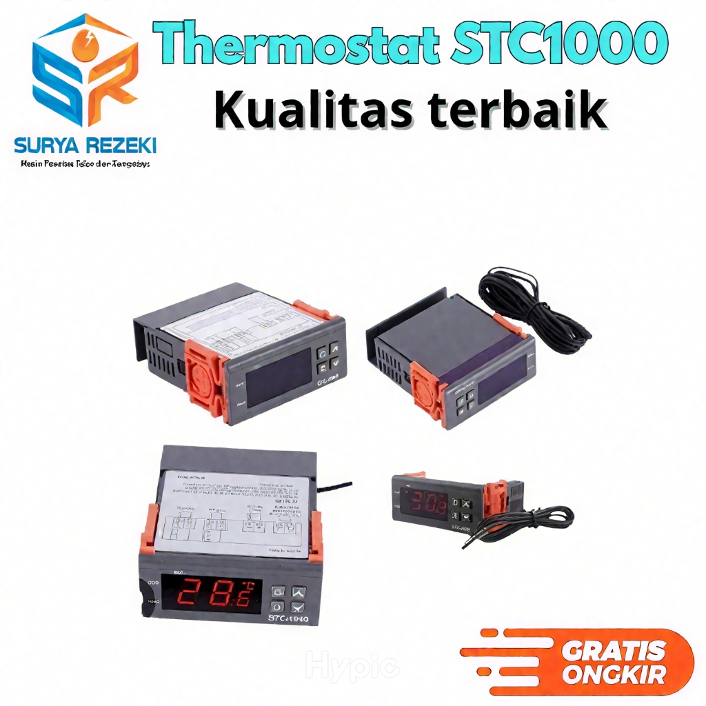 Termostat digital Mesin Tetas penetas Telur thermostat STC1000 Otomatis