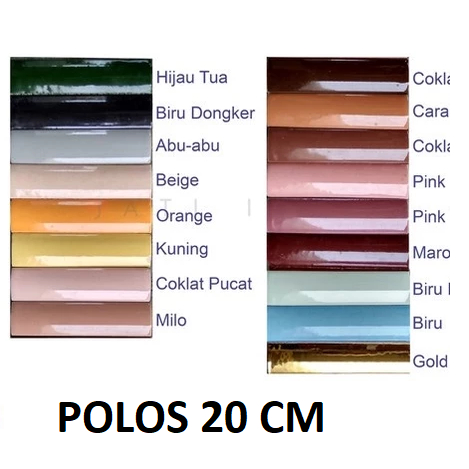 Kuku Macan Keramik / List Keramik Polos Ukur 20cm
