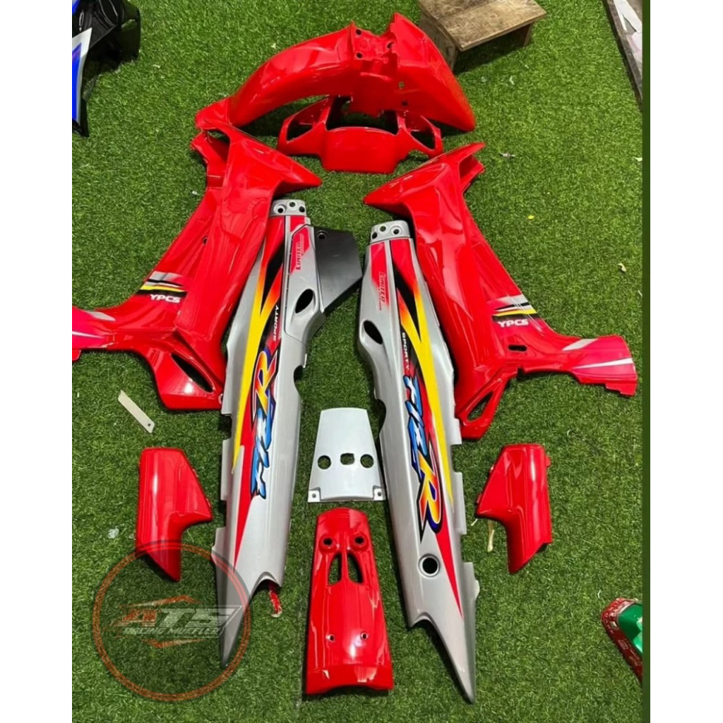 STRIPING FIZR LE MERAH SILVER PREMIUM STIKER FIZ R PREMIUM