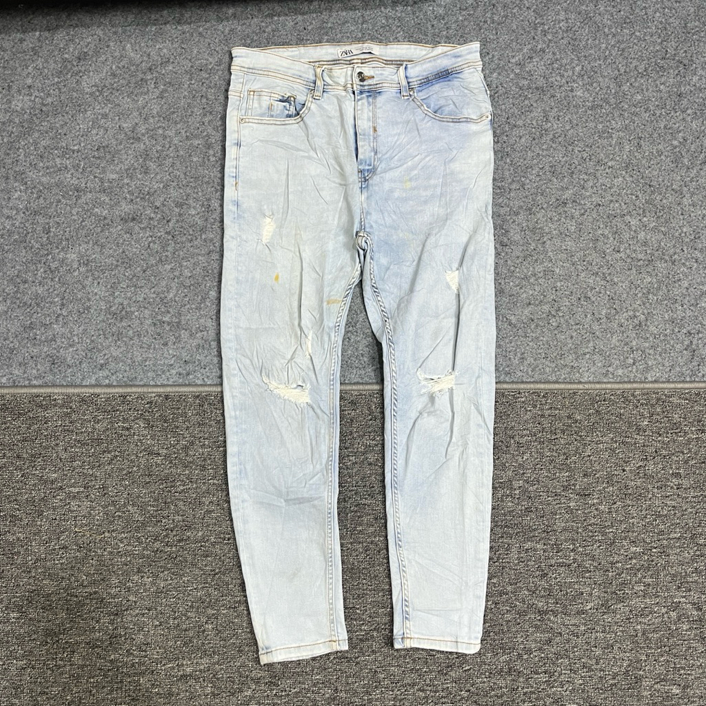zara jeans ripped pria keren