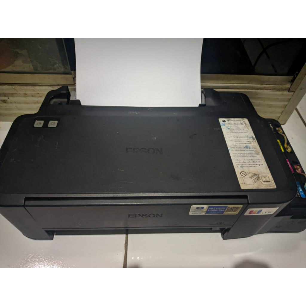 Printer Epson l121 minus print blank putih epson l121 bekas minus printer rusak