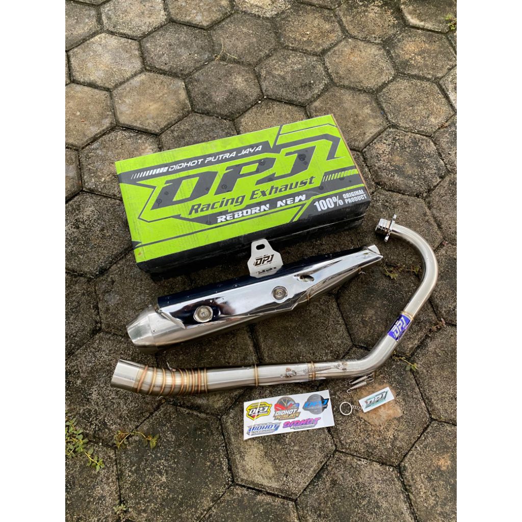 Knalpot std racing model supra fi pnp mp cb gl by dpj reborn original
