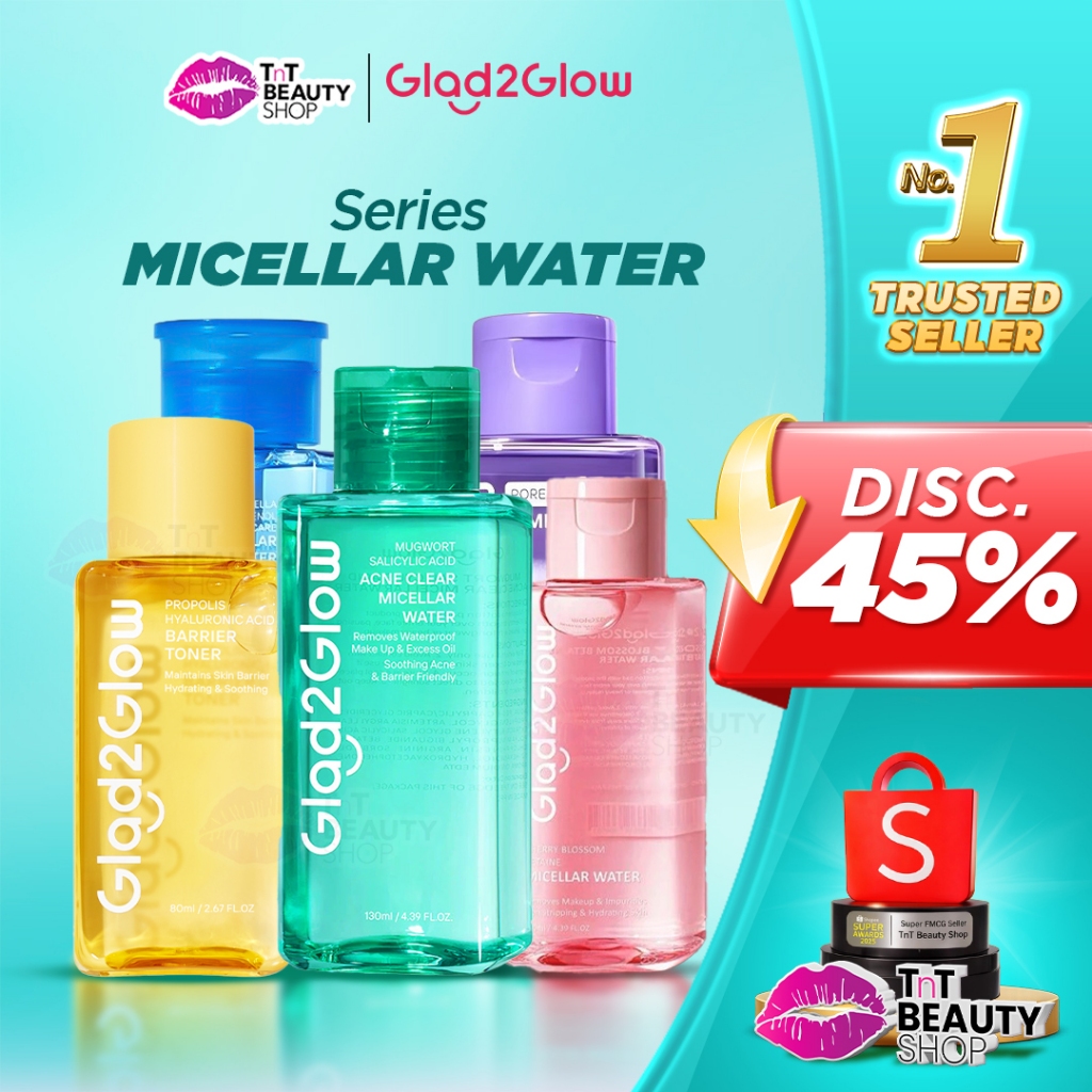 Glad2Glow Micellar Water Glad2Glow Series Glad 2 Glow G2G | TnT Beauty Shop