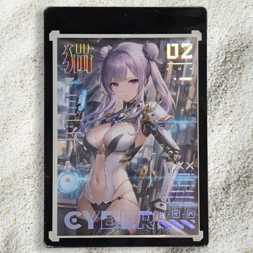Kartu CCG Magnetic Case Genshin Impact Keqing Cyber