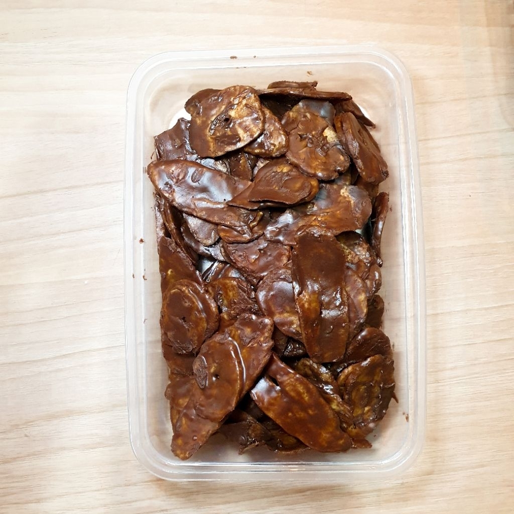 keripik pisang, keripik pisang coklat lumer, jajanan lebaran