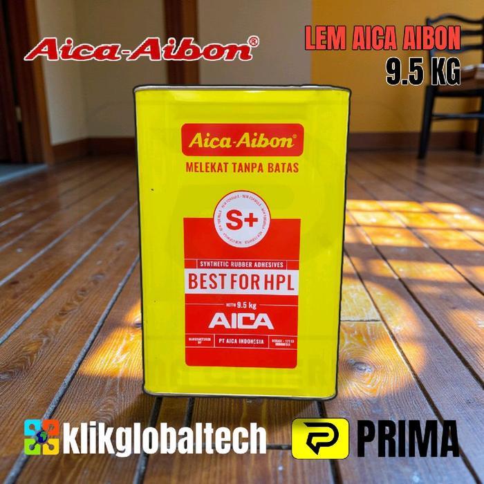 LEM AICA AIBON 7 S+ 10 KG Lem Kuning HPL Kayu Karet Busa Kulit